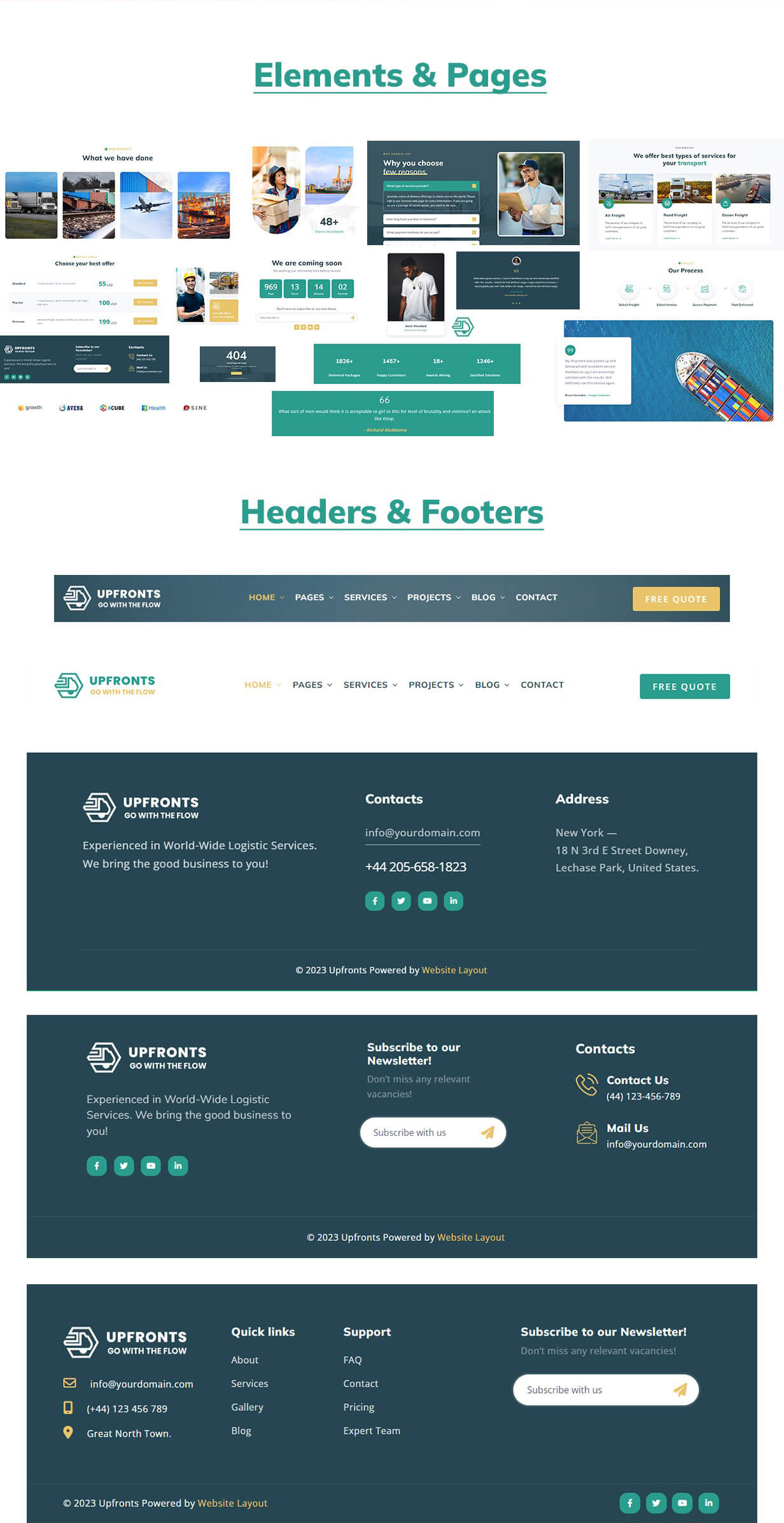 Transport and Logistics WordPress Theme