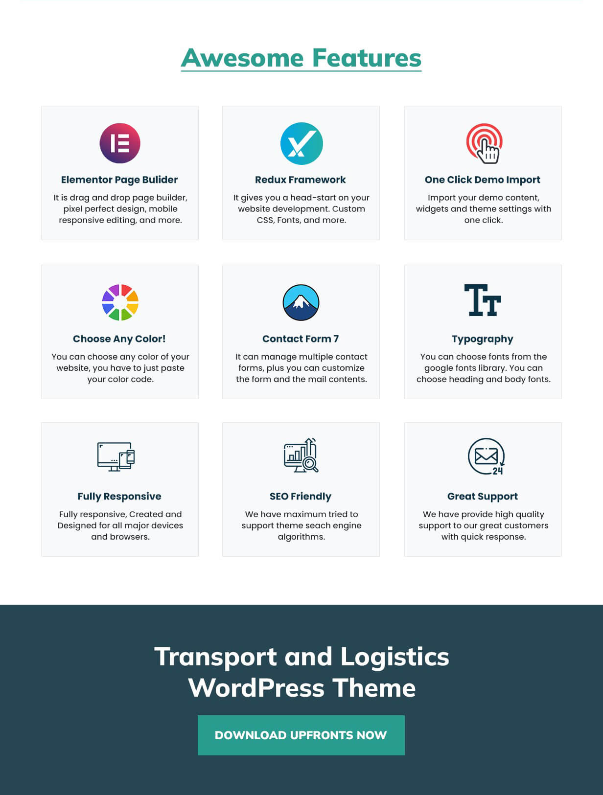 Transport and Logistics WordPress Theme