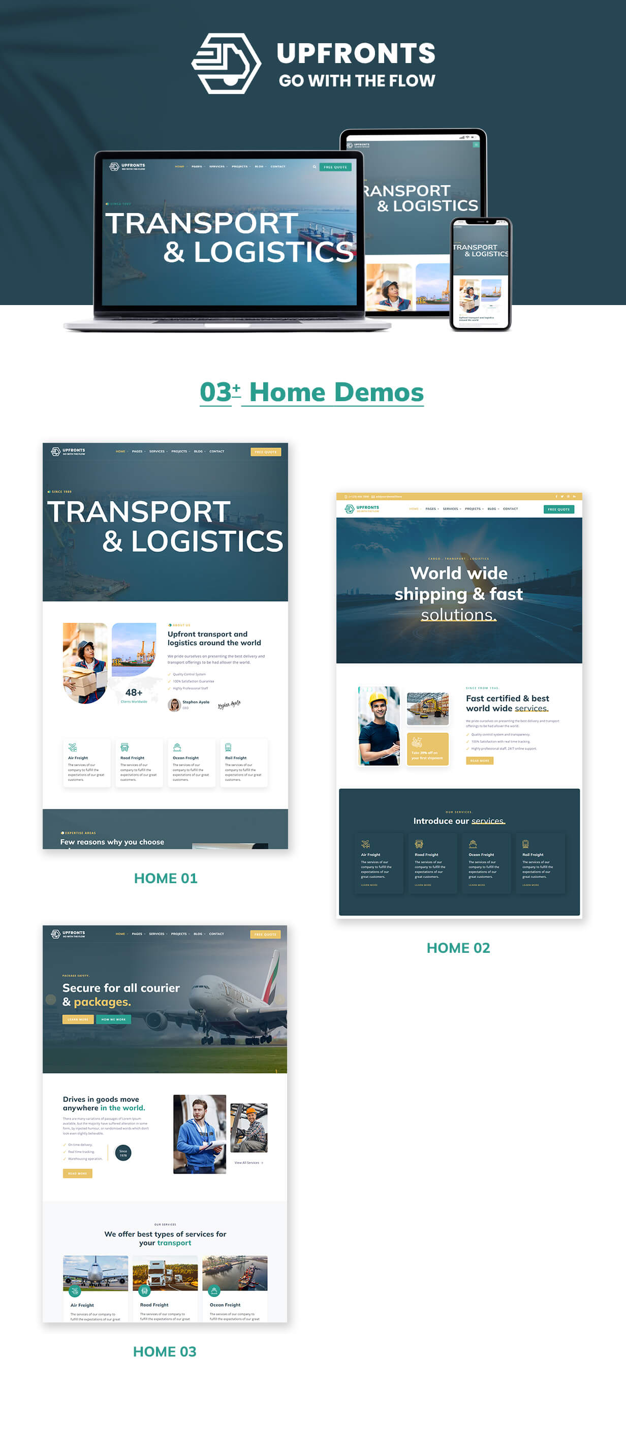 Transport and Logistics WordPress Theme